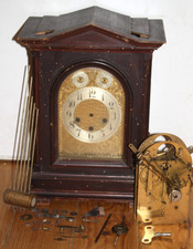 Pendule ancienne Junghans A11  à restaurer 5 marteaux 5 tiges carillon 1910