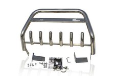 Pare-Buffle Abar Pour nissan navara D23/np300 2016+ Avant Inox Amovible