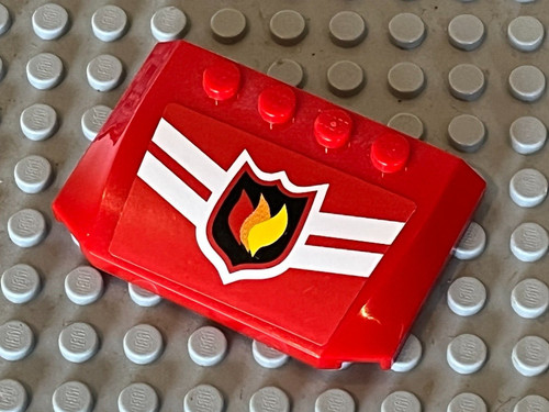 Lego red wedge - wedge, 4x6x2/3