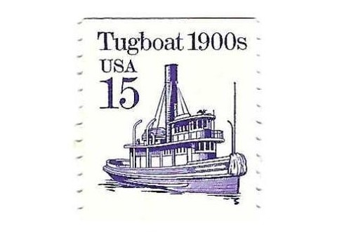 Stamp scott 2260 - us, "tugboat