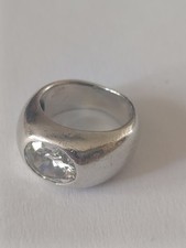 Bague Argent Massif & Pierre à Identifier Taille 50 - 8,8 g Bijoux