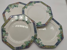 Lot de 4 Assiettes Porcelaine Villeroy et Boch Pasadena Octogonale Collection