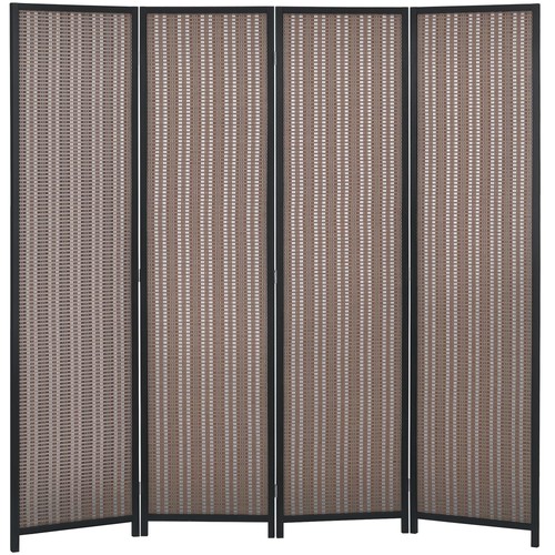Homcom paravent 180x1 - paravent, 180x1.7x180cm
