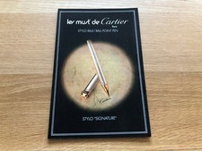 Booklet Folleto - Les Must De Cartier - Stylo Bille - Stylo "Signature"