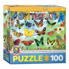 Eurographics Puzzle Jardin Papillons, 100 pièces, 48 x 33 cm, 6100-5485