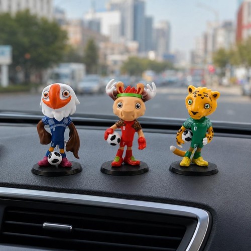 Lot 3pcs figurines mascotte - lot,