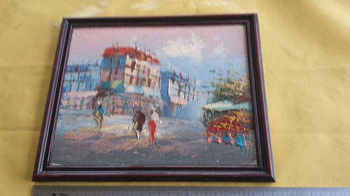 Tableau peinture huile - , sur