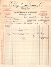 1912 HAUTS FOURNEAUX FONDERIES FONTES BRONZES ET ACIERS MOULES E CAPITAIN G