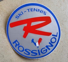 autocollant ROSSIGNOL ancien  lunettes de soleil  casque ski  tennis old sticker