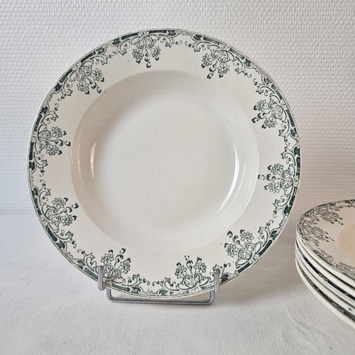 Assiettes creuses décor - assiettes,