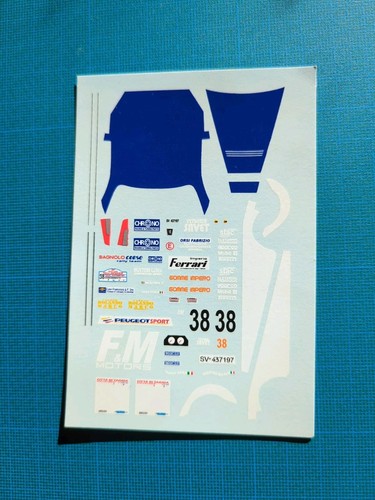 Decal peugeot 106 rallye - 1/43,