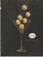 PUBLICITE ADVERTISING 2011 FERRERO ROCHER l'Eclat de la Fête