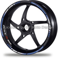 Autocollants de jante autocollants de roue moto Suzuki GSX-R600 stratifiés GS...