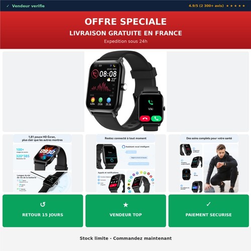 Montre connectée gydom homme - connectée,