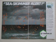 1/1986 PUB THOMSON CSF SYSTEME CROTALE NAVAL DEFENSE ANTI MISSILE SEA SKIMMER AD