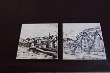 ANCIEN CARREAU FAIENCE signé