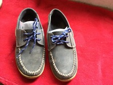 Chaussures bateau cuir bleu Mobydick T37 ( T )