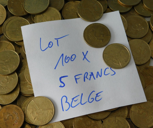 Lot 100 pieces monnaie - monnaie, 5