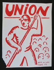 Affiche ORTF SFP EN LUTTE - UNION - MARS 1979 - 375