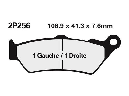 Plaquettes frein moto arrière