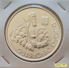 Portugal 1000 Escudos 2000 - Argent - D. JOAO CASTRO - Silver - Lisbon - * UNC *