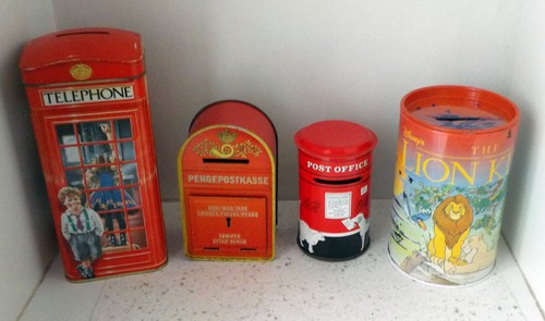 Tirelires boite tôle cabine - tirelires,