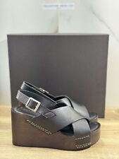 Duc D'ascalona Sabot Amelie Femme Fait Main Cuir Noir 40