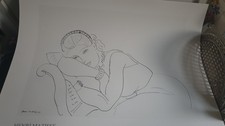 HENRI MATISSE, 'JEUNE FILLE AVEC TIARE, 1936' AUTHENTIC 1997 ART Affiche 