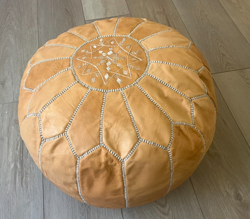 Unstuffed leather morrocan - unstuffed,