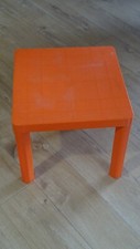 VINTAGE TABLE BASSE  FLAIR NO PRISUNIC DESIGNER TABOURET ANNEES 70 ORANGE