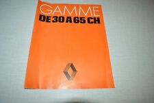 BROCHURE flyer gamme tracteur Renault 30  a 65 cv type 301 361 421 461 551 651
