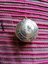 Joli poudrier ancien, fin XIX