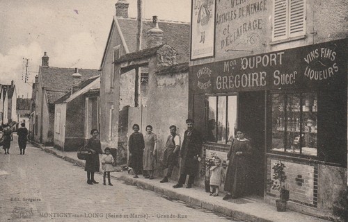 Cpa montigny sur loing - 77,