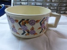 trés Ancien pot de chambre vase de nuit  en céramique MOULIN DES LOUPS art déco