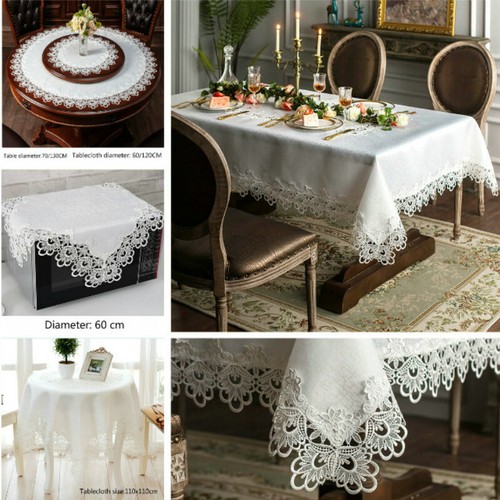 Dentelle nappe broderie table - nappe,