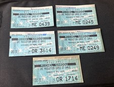 5 TICKET BILLET DE CONCERT -MICHEL SARDOU 1995