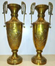 Vases Art Nouveau chardons en