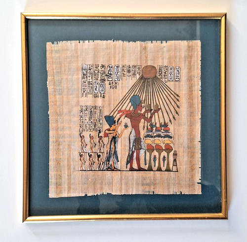 Papyrus égyptien akhenaton - akhenaton, et