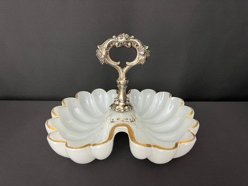 Coupe opaline blanche et - coupe,