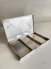 Etui Boite À Cigarettes Argent Massif 