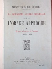 winston churchill mémoires sur la deuxième guerre mondiale tome 1  plon 1948
