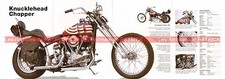 HARLEY DAVIDSON 1200 Knucklehead Chopper 1947 Fiche Moto 000517