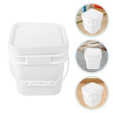  Seau en plastique avec couvercle à poignée Seau de peinture réutilisable Seau