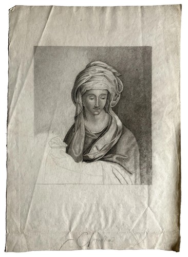 Dessin ancien crayon - au,