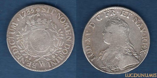 Louis 1715 1774 ecu - xv,,