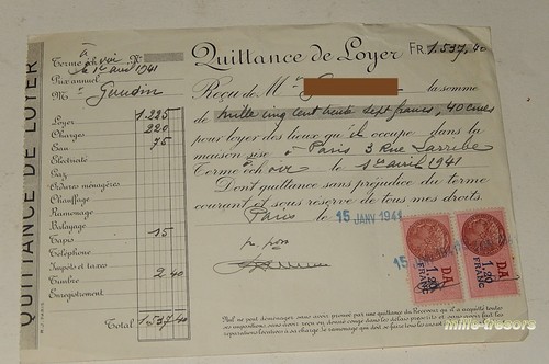 Quittance loyer 15 - loyer,