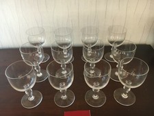9 verres à vin modèle Normandie en cristal de Baccarat (prix à la pièce)