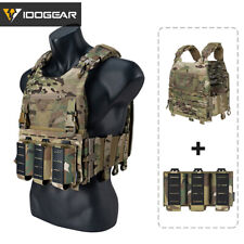 Gilet tactique IDOGEAR support de plaque airsoft MOLLE avec 556 poche triple mag