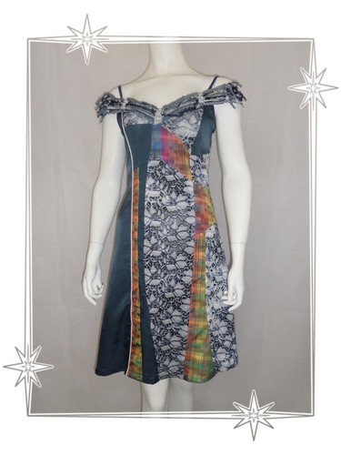 Robe fantaisie bleu multi - -,