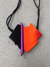 MAGNIFIQUE PENDENTIF COLLIER ISADORA PARIS - VINTAGE 1980 - GALALITHE